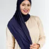 Pinless Hijab Navy Blue