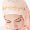 Accessoire Hijab Soirée Doré