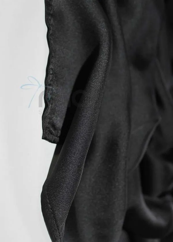 Foulard noir soie