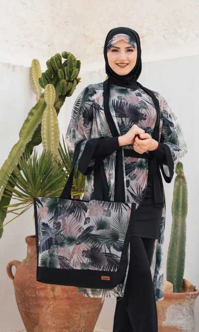 Sac de Plage Noir Maia