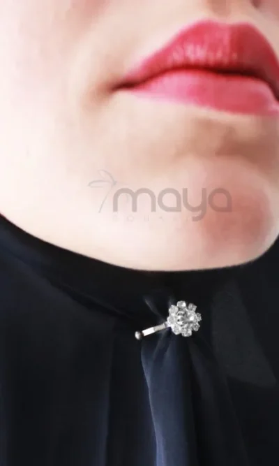 Pince Foulard Strass – Clip Attache Hijab