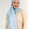 Hijab Sans Épingles Bleu Ciel