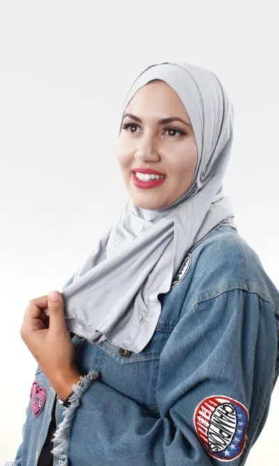 Foulard Jersey Coton Gris