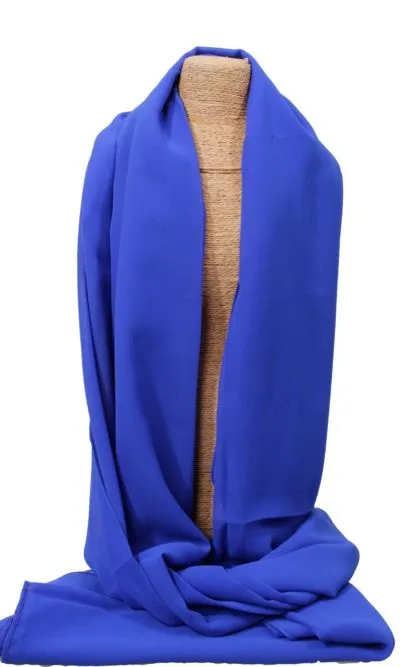 Foulard Chiffon Bleu Roi