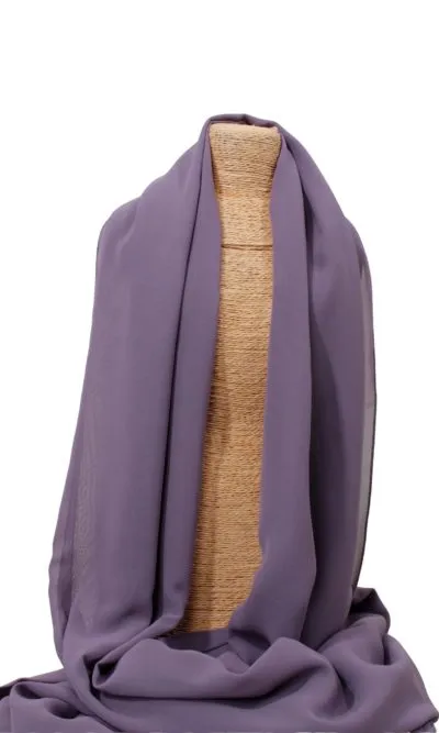 Purple Chiffon Scarf