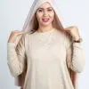 foulard viscose beige
