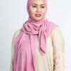 Foulard Jersey Coton Rose