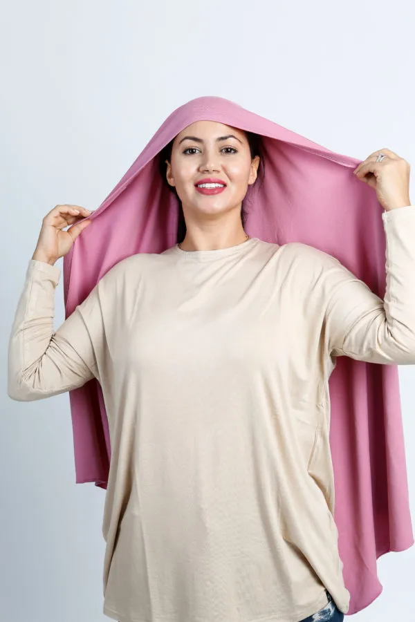 Foulard viscose Rose