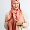Hijab Jersey Cotton Peach
