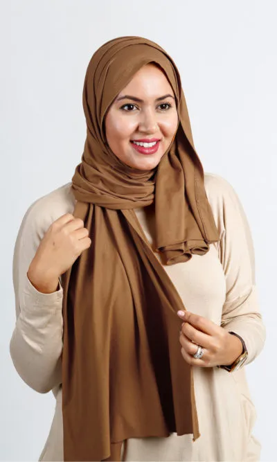 Foulard Jersey Coton Cannelle