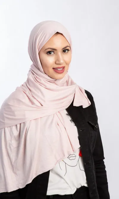 Hijab Jersey Cotton Baby Pink