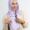 Foulard Jersey Coton Lavande
