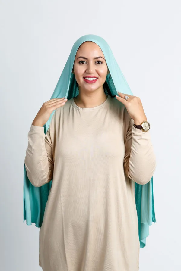 Foulard Viscose Vert d'eau