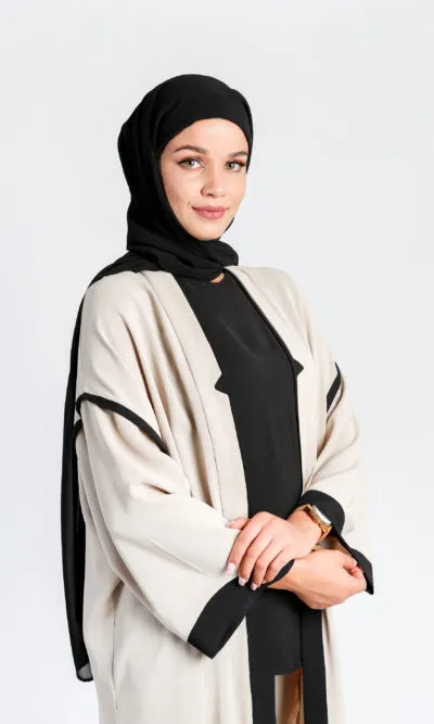 Foulard Avec Bonnet intégré Noir Instant Hijab