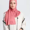Hijab à Enfiler Jersey Rose Indien Wrap & Go