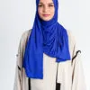 Hijab à Enfiler Jersey Bleu Bic Wrap & Go