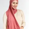 Hijab Sans Épingles Rose Indien