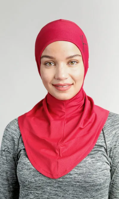 Maya Hijab de Sport Rouge Bordeaux