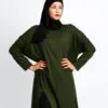 Long Pull Ample Vert Militaire