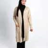 Gilet long avec poches Beige