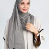 Hijab à Enfiler Jersey Gris Wrap & Go