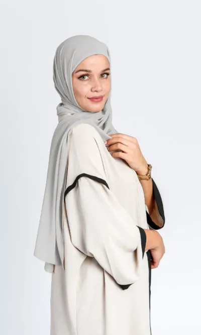 Foulard Avec Bonnet intégré Gris Instant Hijab