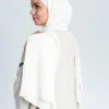 Foulard Avec Bonnet intégré Blanc Instant Hijab