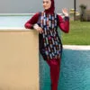 Burkini 3 pièces Réglisse Bordeaux