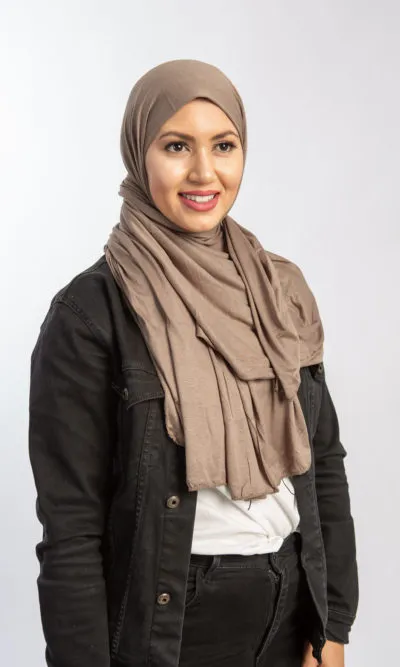 Hijab Jersey Cotton Greige