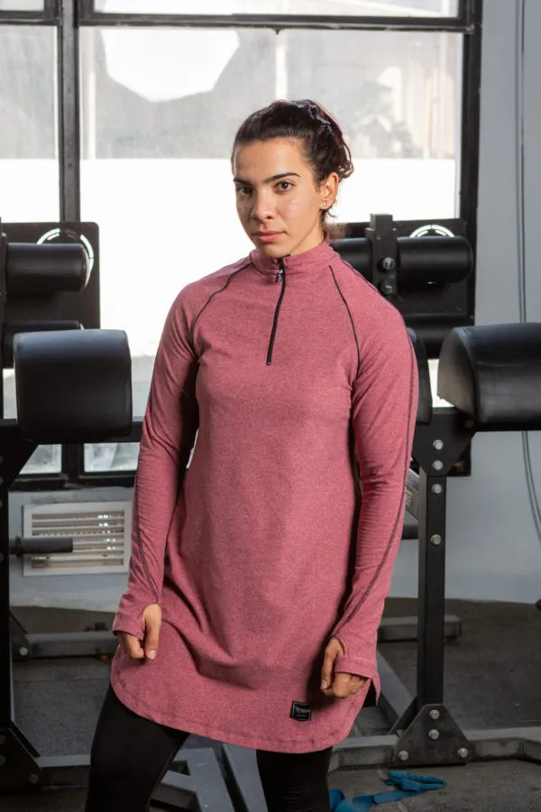 Pull athlète Rose chiné