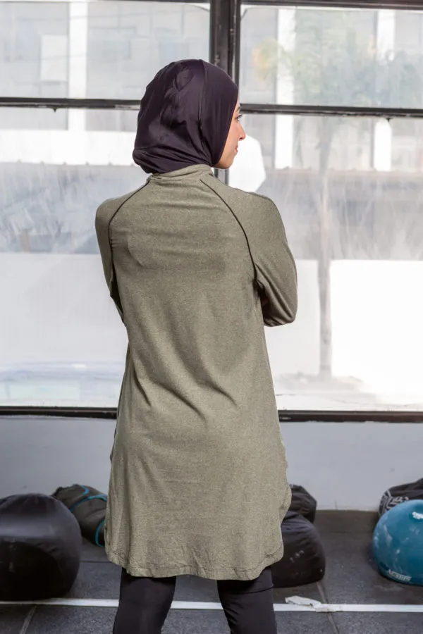 Pull athlète Vert chiné