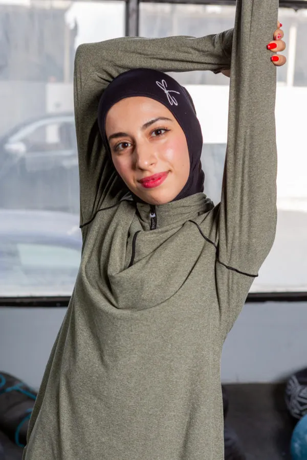 Pull athlète Vert chiné