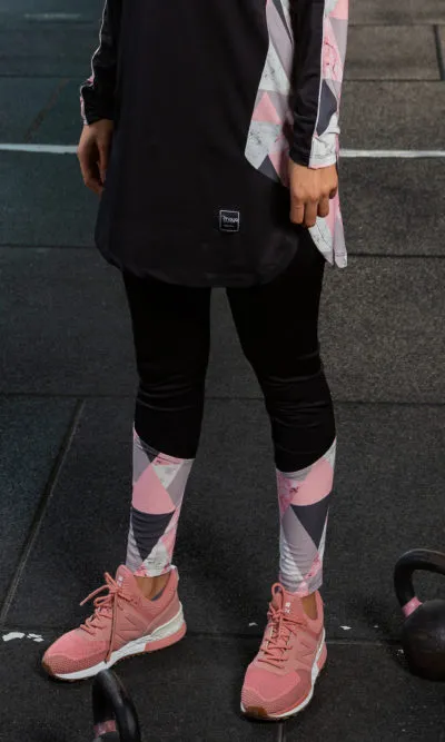 Legging Imprimé Gris Brave