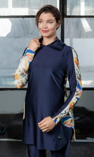 Pull de Sport Imprimé Bleu Brave