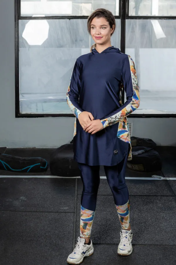 Legging Brave print Blue