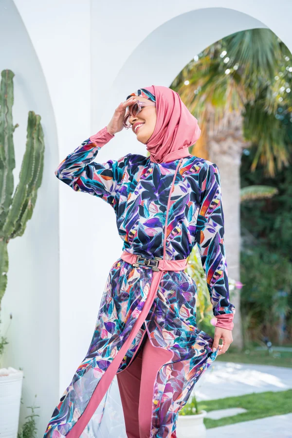 Burkini Maillot de Bain Rose