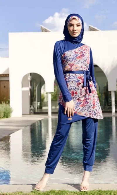 Maillot De Bain Burkini Jasmin Sans Cache