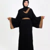 Robe longue manche longue Noir