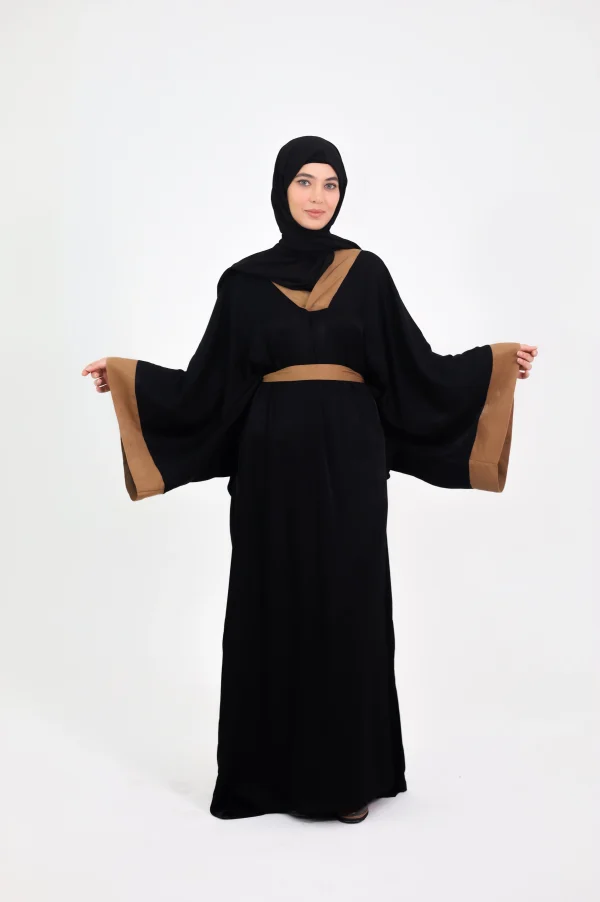 Robe longue manche longue Noir
