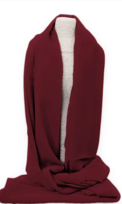 foulard chiffon bordeaux