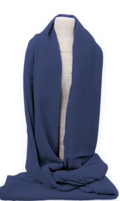 Foulard Chiffon Bleu Marine