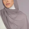 Gray Chiffon Scarf