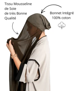 Foulard avec Bonnet Intégré