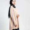 pull gilet beige