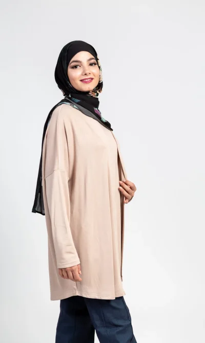 Cardigan Shirt Beige