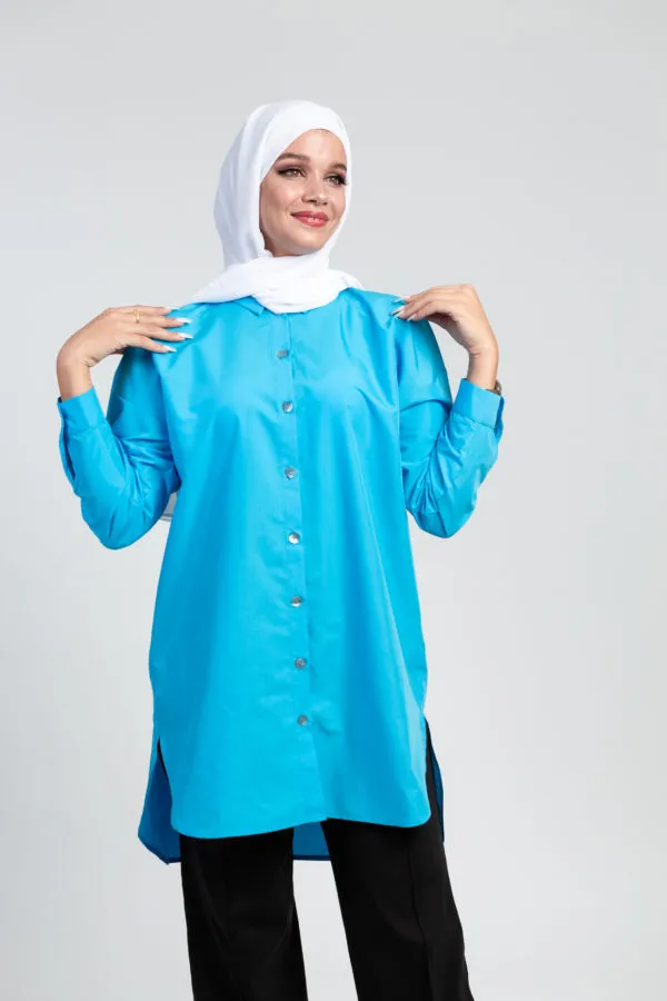 Chemise Oversize - Bleu