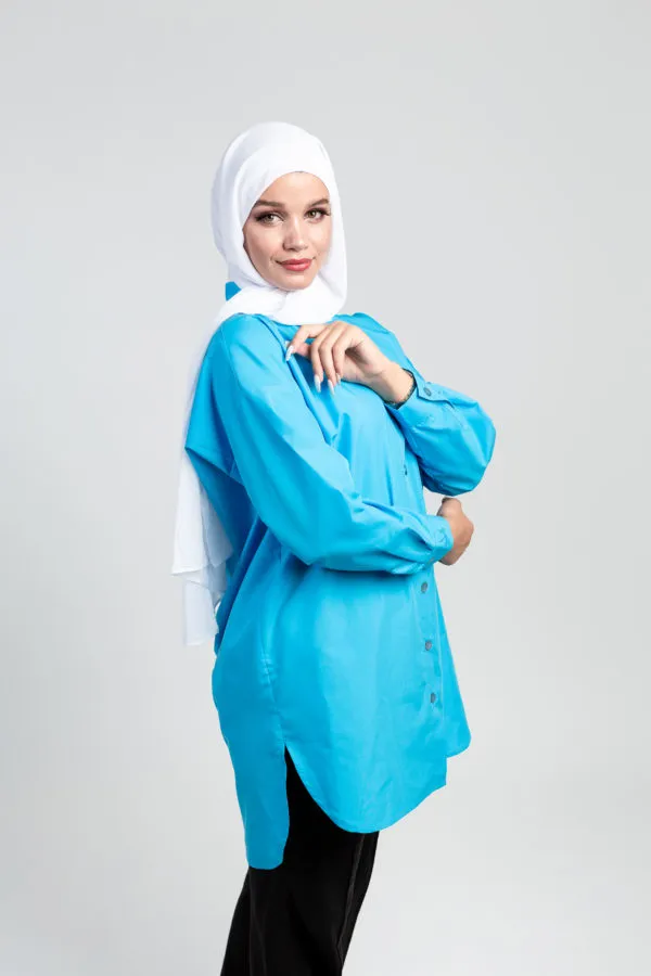 Chemise Oversize - Bleu