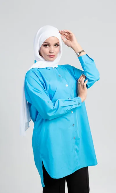 Oversized Shirt Blue