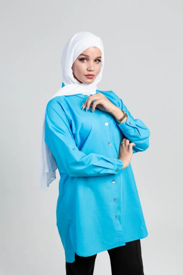 Chemise Oversize - Bleu