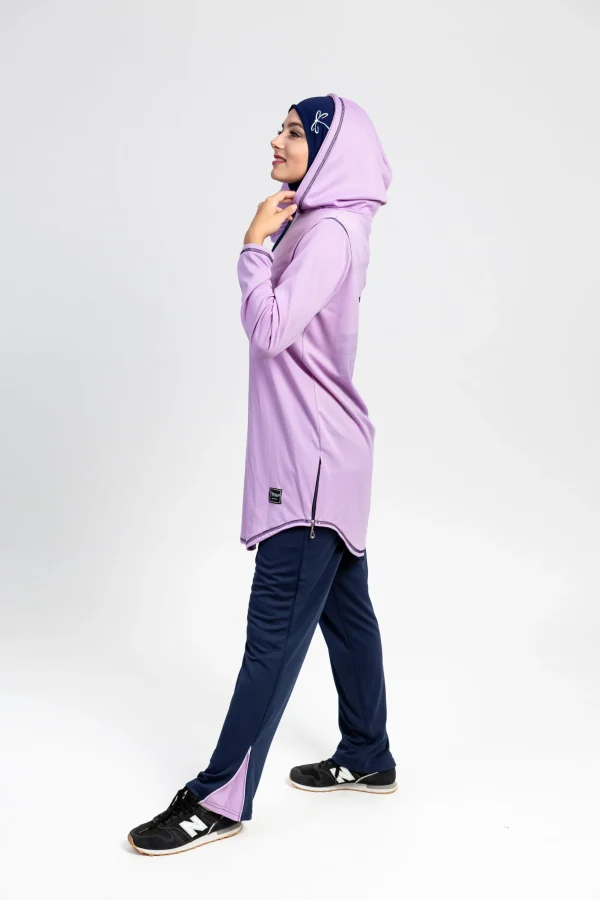 Pantalon Bleu Zip Cheville